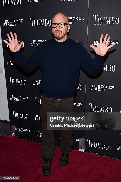 Actor Louis C.K. Attends the "Trumbo" New York premiere at MoMA Titus Two on November 3, 2015 in New York City.