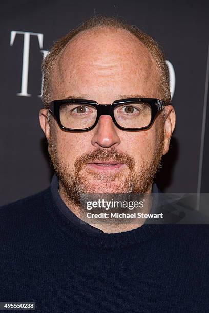 Actor Louis C.K. Attends the "Trumbo" New York premiere at MoMA Titus Two on November 3, 2015 in New York City.