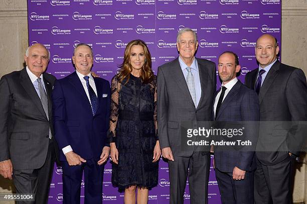 Kenneth Langone, Robert Grossman, MD., Julia Koch, David Koch, Roy Davidovitch, MD., and Gary Cohn attend NYU Langone Musculoskeletal Ball 2015 on...