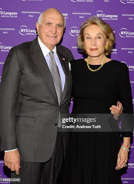 Kenneth Langone and Elaine Langone attend NYU Langone Musculoskeletal Ball 2015 on November 3, 2015 in New York City.