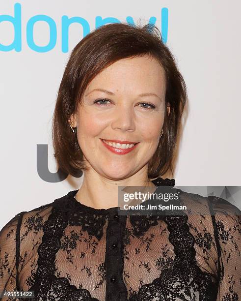 Actress Emily Bergl attends the USA Network hosts the premiere of "Donny!" at The Rainbow Room on November 3, 2015 in New York City.