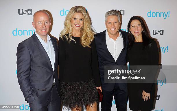 Network president Chris McCumber, model Christie Brinkley, advertising executive/TV personality Donny Deutsch and executive vice president, original...