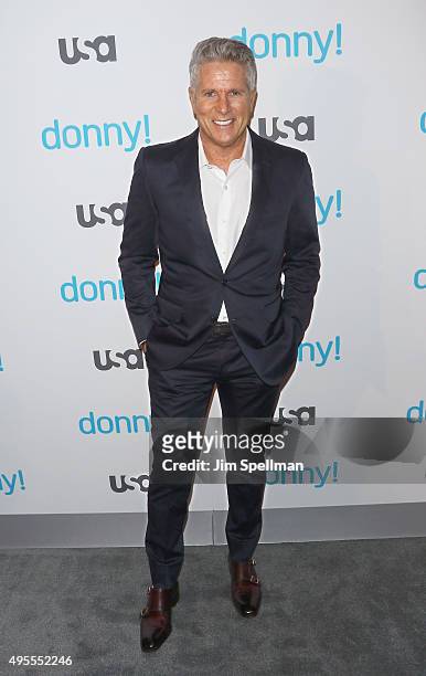 Advertising executive/TV personality Donny Deutsch attends the USA Network hosts the premiere of "Donny!" at The Rainbow Room on November 3, 2015 in...