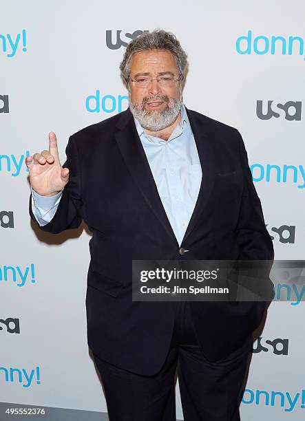Drew Nieporent attends the USA Network hosts the premiere of "Donny!" at The Rainbow Room on November 3, 2015 in New York City.