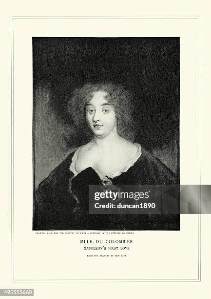 napoleon bonaparte first love miss. from the colombier - colombier stock illustrations