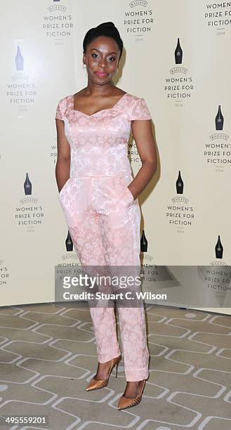 Chimamanda Ngozi Adichie is one of the Authors shortlisted for the 2014 Baileys Women's Prize For Fiction, pictured at the winner announcement at the...