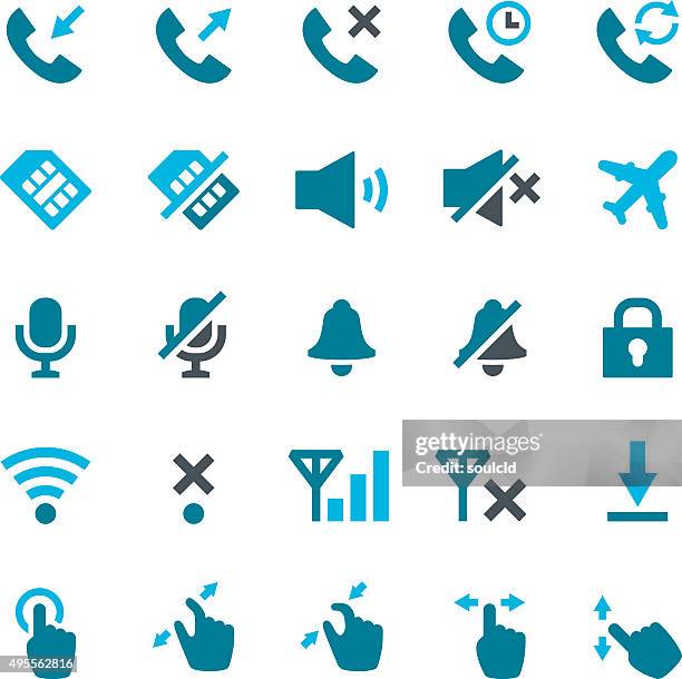 smartphone icons - operating system stock illustrations