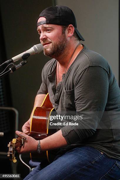 Lee Brice Performs On SiriusXM's "The Highway Super Fan Concert Series" at SiriusXM's Music City Theatre on June 4, 2014 in Nashville, Tennessee.