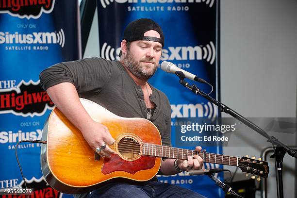 Lee Brice Performs On SiriusXM's "The Highway Super Fan Concert Series" at SiriusXM's Music City Theatre on June 4, 2014 in Nashville, Tennessee.