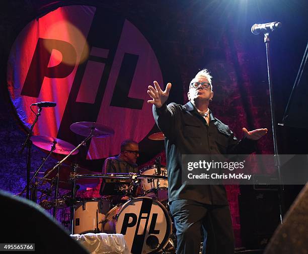 Bruce Smith and John Lydon of Public Image Ltd perform at Georgia Theatre on November 3, 2015 in Athens, Georgia.