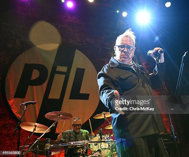 Bruce Smith and John Lydon of Public Image Ltd perform at Georgia Theatre on November 3, 2015 in Athens, Georgia.