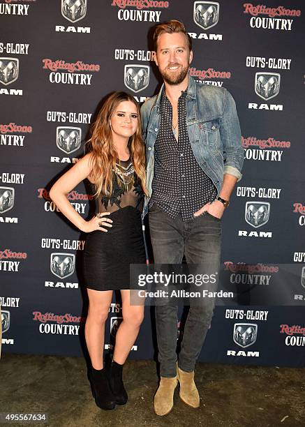 Singers Maren Morris and Charles Kelley perform for Rolling Stone Country Live at City Winery Nashville on November 3, 2015 in Nashville, Tennessee.