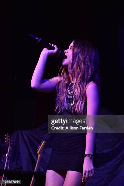 Singer Maren Morris performs for Rolling Stone Country Live at City Winery Nashville on November 3, 2015 in Nashville, Tennessee.