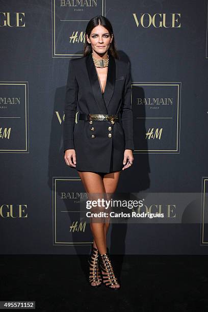 Portuguese model Luisa Beirao during the Balmain Launch Event in Lisbon on November 3, 2015 in Lisbon, Portugal.