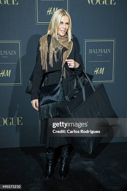 Sic Mulher chanell director Sofia Carvalhosa during the Balmain Launch Event in Lisbon on November 3, 2015 in Lisbon, Portugal.