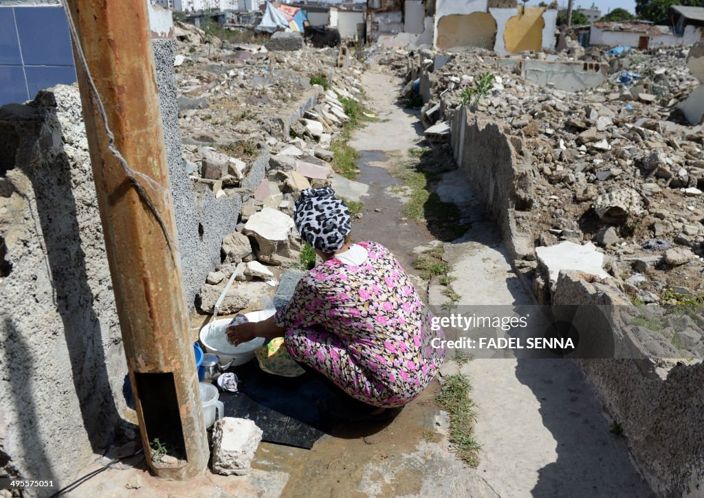 MOROCCO-POVERTY-POLICE-CLASHES-SLUM