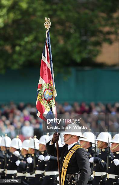 Atmosphere at The Royal Marines 350th Anniversary Beating Retreat at The Royal Horseguards on June 4, 2014 in London, England.