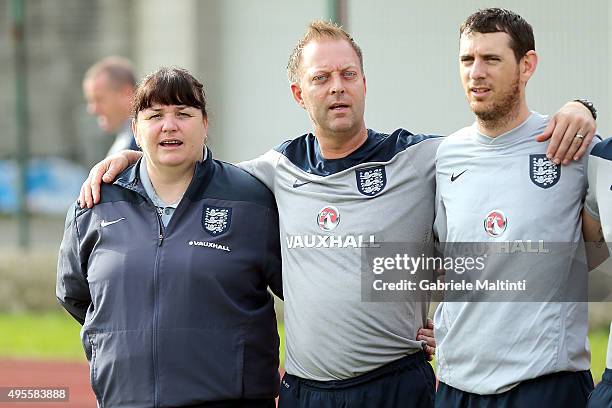 Marley Mo manager of England U19 women's during the international friendly match between Italy U19 and England U19 on November 4, 2015 in...