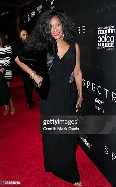Actress Trina Parks attends 'Spectre' The Black Women of Bond Tribute at California African American Museum on November 3, 2015 in Los Angeles,...