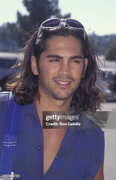 Michael Sutton attends Hollywood All-Star Night Baseball Game on August 12, 1995 at Dodger Stadium in Los Angeles, California.