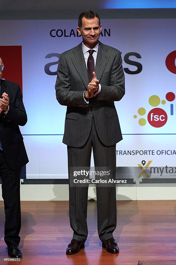 King Felipe Of Spain Attends CEPYME Awards 2015