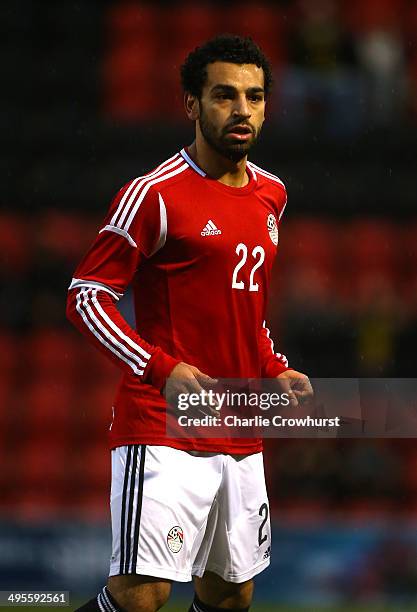 Mohamed Salah of Egypt during the International Friendly match between Jamacia and Egypt at The Matchroom Stadium on June 04, 2014 in London, England.