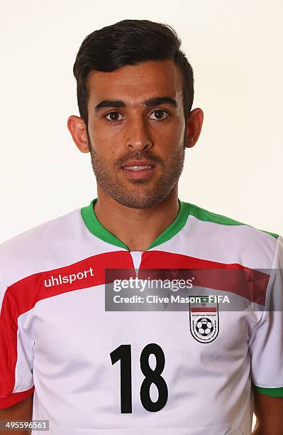 Bakhtiar Rahmani of Iran poses during the official FIFA World Cup 2014 portrait session on June 4, 2014 in Sao Paulo, Brazil.