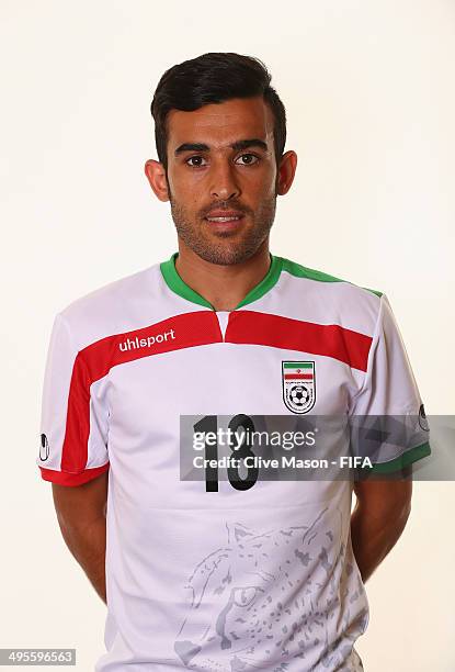 Bakhtiar Rahmani of Iran poses during the official FIFA World Cup 2014 portrait session on June 4, 2014 in Sao Paulo, Brazil.