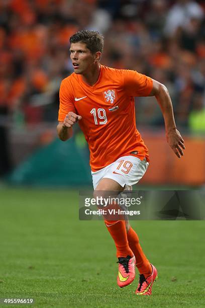 Klaas-Jan Huntelaar of Holland during the International friendly match between The Netherlands and Wales on June 4, 2014 at the Amsterdam Arena in...