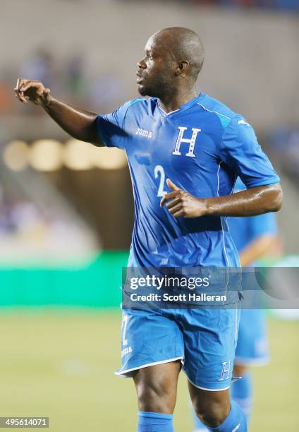 Osman Chavez of Honduras in action during their Road to Brazil match against Isreal at BBVA Compass Stadium on June 1, 2014 in Houston, Texas.