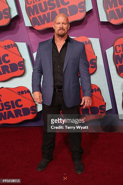 Steve Austin attends the 2014 CMT Music awards at the Bridgestone Arena on June 4, 2014 in Nashville, Tennessee.
