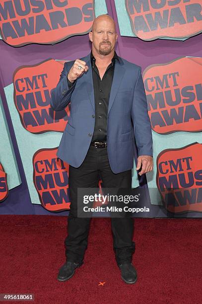 Stone Cold Steve Austin attends the 2014 CMT Music awards at the Bridgestone Arena on June 4, 2014 in Nashville, Tennessee.