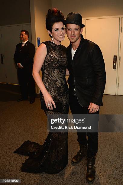 Shawna Thompson and Keifer Thompson of Thompson Square attend the 2014 CMT Music Awards at Bridgestone Arena on June 4, 2014 in Nashville, Tennessee.