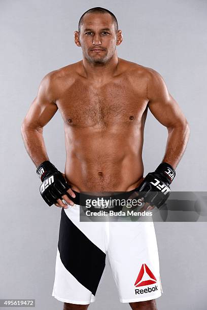 Dan Henderson poses for a portrait during a UFC photo session at Hilton Hotel on November 3, 2015 in Sao Paulo, Brazil.