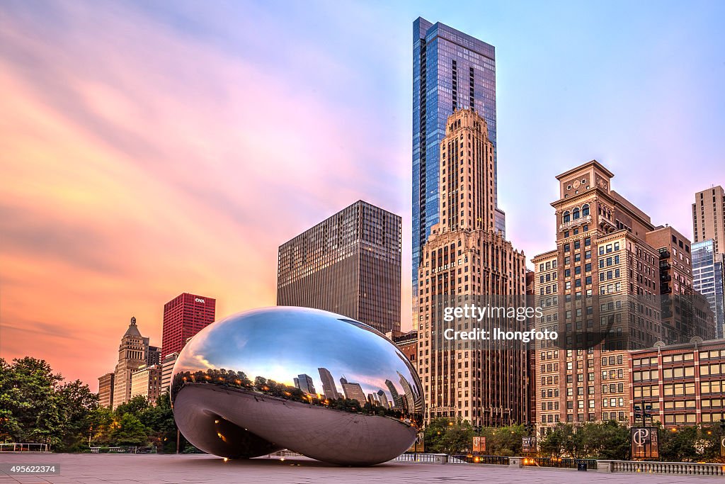 Sunrise at Cloud Gate