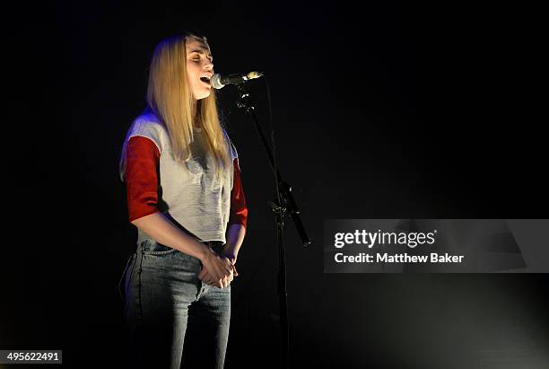 Hannah Reid of London Grammar performs at Brixton Academy on June 4, 2014 in London, England.