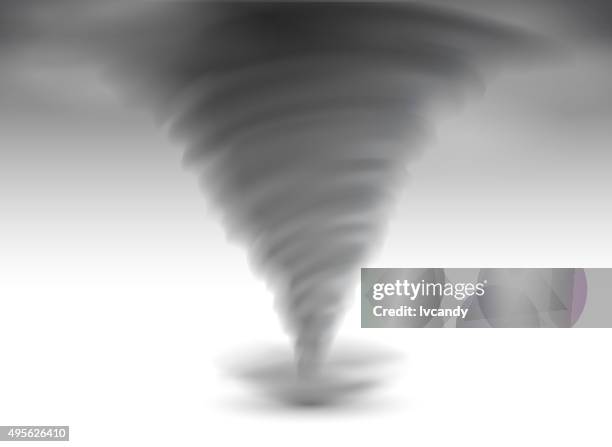 tornado - cloud white background stock illustrations