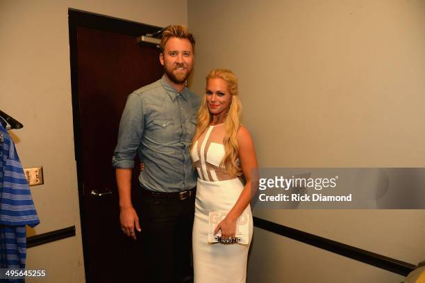 Charles Kelley and Cassie McConnell attend the 2014 CMT Music Awards at Bridgestone Arena on June 4, 2014 in Nashville, Tennessee.