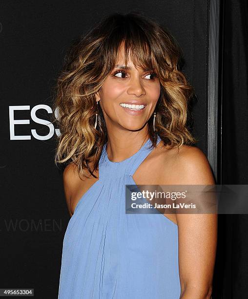 Actress Halle Berry attends "Spectre" - The Black Women of Bond Tribute at California African American Museum on November 3, 2015 in Los Angeles,...