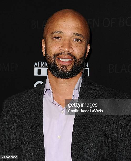 Omar McGee attends "Spectre" - The Black Women of Bond Tribute at California African American Museum on November 3, 2015 in Los Angeles, California.