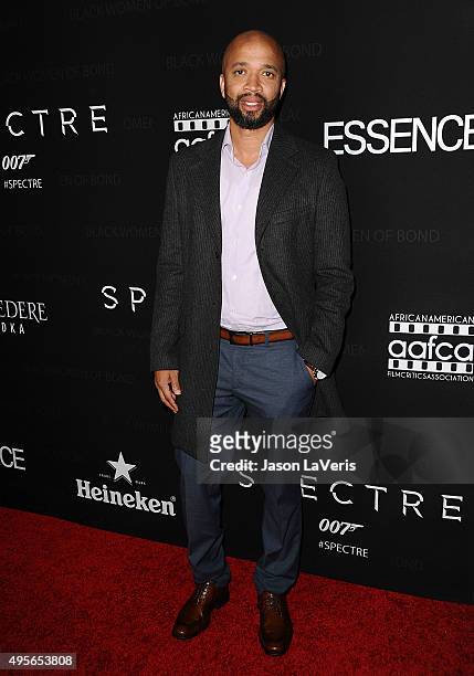 Omar McGee attends "Spectre" - The Black Women of Bond Tribute at California African American Museum on November 3, 2015 in Los Angeles, California.