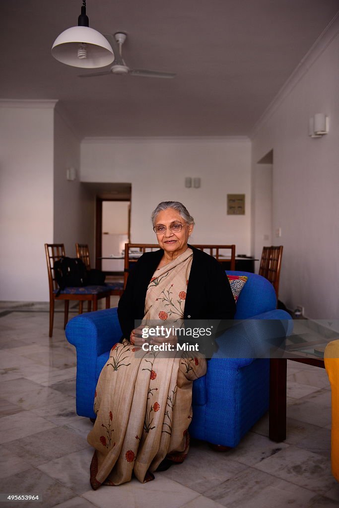 Profile Shoot Of Former Delhi Chief Minister Sheila Dikshit