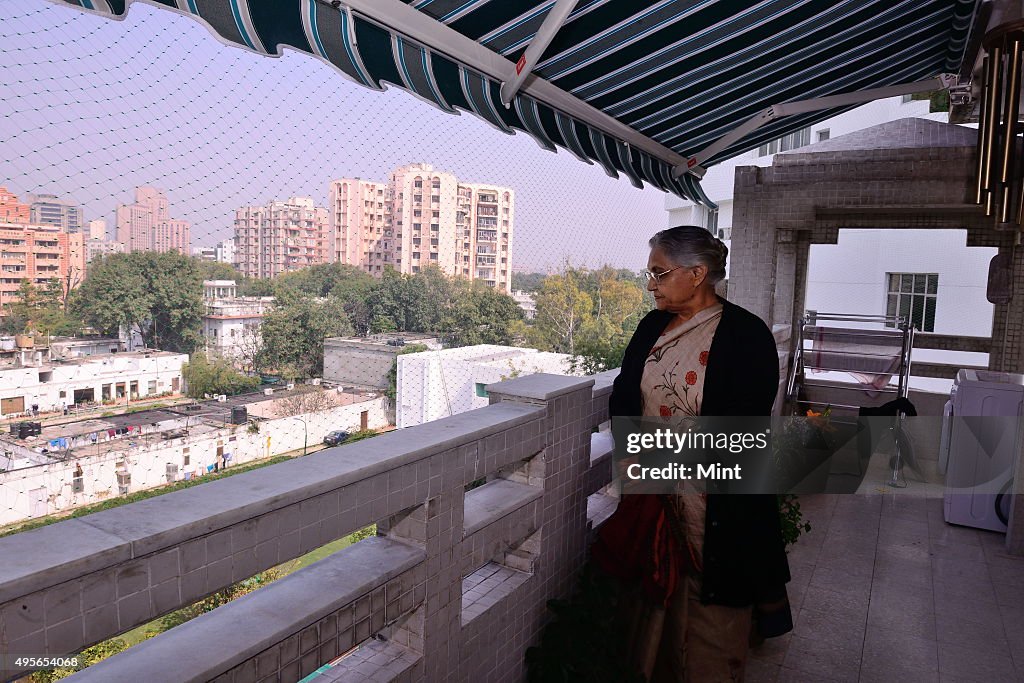 Profile Shoot Of Former Delhi Chief Minister Sheila Dikshit