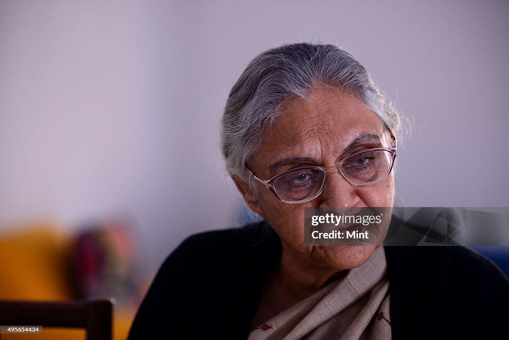 Profile Shoot Of Former Delhi Chief Minister Sheila Dikshit