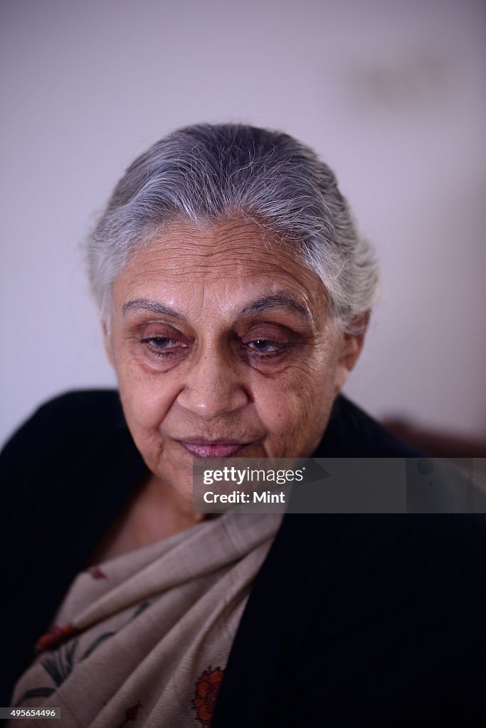 Profile Shoot Of Former Delhi Chief Minister Sheila Dikshit