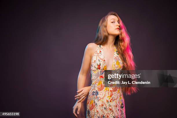 Harpist and singer-songwriter Joanna Newsom is photographed for Los Angeles Times on October 6, 2015 in Los Angeles, California. PUBLISHED IMAGE....