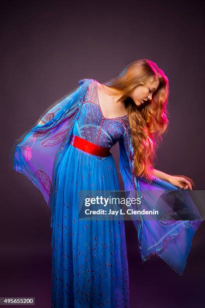 Harpist and singer-songwriter Joanna Newsom is photographed for Los Angeles Times on October 6, 2015 in Los Angeles, California. PUBLISHED IMAGE....