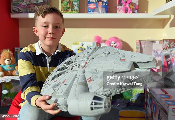 Star Wars The Force Awakens Millennium Falcon is one of the top 12 Dream Toys 2015 revealed at St Marys Church on November 4, 2015 in London, England.