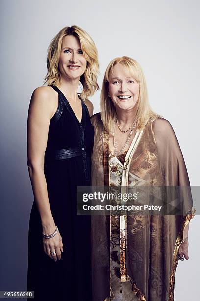 Actress Laura Dern and her mother actress Diane Ladd pose for a portrait during the 29th American Cinematheque Award honoring Reese Witherspoon at...