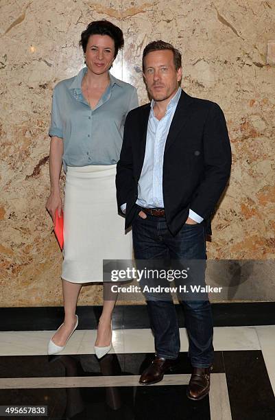 Garance Dore and photographer Scott Schuman attend the Gucci beauty launch event hosted by Frida Giannini on June 4, 2014 in New York City.